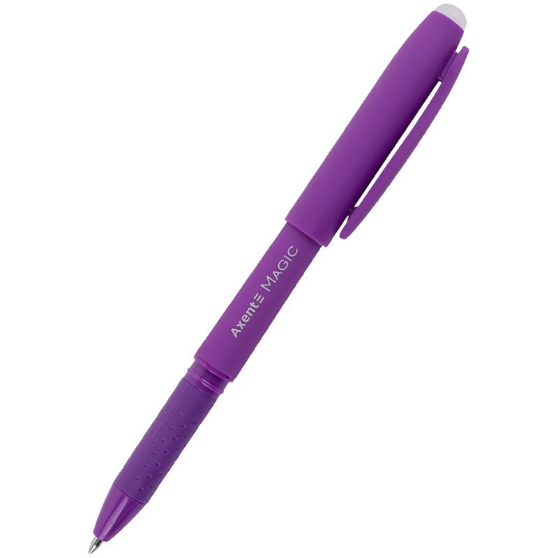 Ручка гелева "пиши-стирай" Magic Axent AG1123-11-A, фіолетова